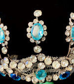 Stunning Antique French Diadem, Crown, Tiara #2  in Huge Paste Gems, Made for a Wedding