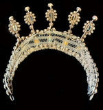 Stunning Antique French Diadem, Crown, Tiara #2  in Huge Paste Gems, Made for a Wedding