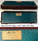 Fine 18th Century French Lather-Turned & Carved Ivory Writing Set in Original Box – Cochin, Rue St. Honoré