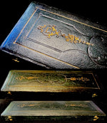 Antique French Niello Dip Pen, Wax Seal and Letter Opener Page Turner Set in Necessaire c.1810, Engraved