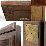 Antique Victorian 25" Carved Architectural Furniture Door, Panel: Hunt Theme Game Bird Figure