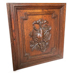 Antique Victorian 25" Carved Architectural Furniture Door, Panel: Hunt Theme Game Bird Figure