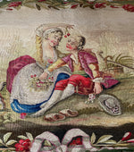 RARE Excellent Large Antique 18th Century French Aubusson Tapestry Panel, 62" x 21" - Pillows or Headboard Project