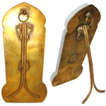 Antique Louis XVI or Empire Style Desktop Thermometer Stand, Gilt Bronze & White Alabaster