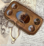 Antique Hinged Pinch Lorgnette in 18k Gold on Sterling Silver, Napoleon Era c.1809 - 1819 Mark