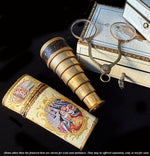 Antique Hinged Pinch Lorgnette in 18k Gold on Sterling Silver, Napoleon Era c.1809 - 1819 Mark