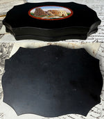 Antique 19th Century Italian Grand Tour Micro Mosaic Paperweight Plaque with Roman Coliseum