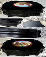 Antique 19th Century Italian Grand Tour Micro Mosaic Paperweight Plaque with Roman Coliseum
