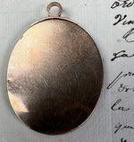 Fine Georgian English Portrait Miniature Lady in Bonnet, 15k Bracelet Clasp Mount Pendant Conversion