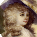 Antique French Gilt Bronze Jewelry Casket, Box with Hand Painted Portrait Miniature
