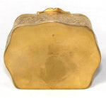 Antique French Napoleon III Bronze Jewelry Casket, Box, Portrait Miniature of Blue Eyed Beauty