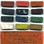 Antique French J.M. Paillard Watercolor Aquarelle Painting Artist's Box, Inlaid Rosewood Chest