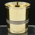 Elegant Antique French PUIFORCAT 18k Gold on Sterling Silver Vermeil Cordial or Shot Glass