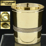 Elegant Antique French PUIFORCAT 18k Gold on Sterling Silver Vermeil Cordial or Shot Glass