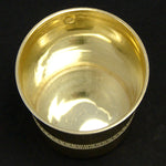 Elegant Antique French PUIFORCAT 18k Gold on Sterling Silver Vermeil Cordial or Shot Glass