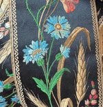 Antique 5+" x 10 Feet Long French Loomed Cotton and Silk Embroidered Ribbon Trim, Make or Trim Pillows