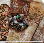 Antique 5+" x 10 Feet Long French Loomed Cotton and Silk Embroidered Ribbon Trim, Make or Trim Pillows