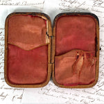 Antique Dutch Tortoise Shell Cigar Case, Silk Lined - Mid- 1800s Tortoiseshell, Silver Carriage & Horse