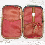 Antique Dutch Tortoise Shell Cigar Case, Silk Lined - Mid- 1800s Tortoiseshell, Silver Carriage & Horse