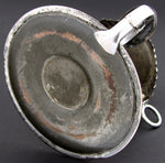 Rare Antique Early 1800s Georgian Silver Plate 6" Wax Jack, Desk or Writer's Candle