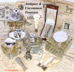 Rare Antique Early 1800s Georgian Silver Plate 6" Wax Jack, Desk or Writer's Candle