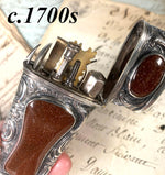 RARE 18th Century Antique French Vest Necessaire, Etui with Aventurine Complete with Original Tools