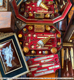 Stunning Antique French Palais Royal 5-Draw Monocular, Opera Glass in Mother of Pearl and Cut Steel Jewels