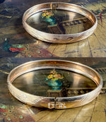 Beautiful Vintage Satin Finish and Engraved 14k Yellow Gold 3/8" Wide Bangle Bracelet, 7" Wrist