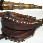 Rare Antique Victorian Era Black Forest Carved 20" Fireplace Bellows: Boar, Game Bird, Oak Leaves & Acorns