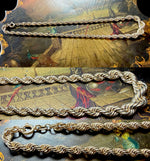 Vintage 14k Yellow Gold Graduated Link Necklace, 11.23 Grams and 17 1/2" Length, c.1980s