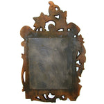 Antique to Vint. French Carved Wood 25.5" Wall Mirror: Acanthus, Foliage & Flowers