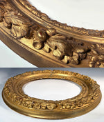 Fabulous Ornate Antique French Frame 24" x 20", Gesso on Wood c.1830s for Painting or Mirror