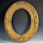 Fabulous Ornate Antique French Frame 24" x 20", Gesso on Wood c.1830s for Painting or Mirror