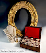 Fabulous Ornate Antique French Frame 24" x 20", Gesso on Wood c.1830s for Painting or Mirror