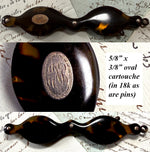 Exquisite 19th Century Napoleon III French Lorgnette in Tortoise Shell and 18k Gold w Medallion and Monogram