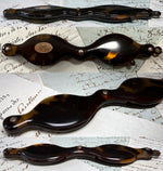 Exquisite 19th Century Napoleon III French Lorgnette in Tortoise Shell and 18k Gold w Medallion and Monogram