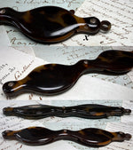 Exquisite 19th Century Napoleon III French Lorgnette in Tortoise Shell and 18k Gold w Medallion and Monogram