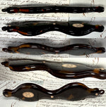 Exquisite 19th Century Napoleon III French Lorgnette in Tortoise Shell and 18k Gold w Medallion and Monogram