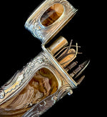 RARE 18th Century Antique French Vest Nécessaire, Etui Fine Sardonyx Agate, Silver, Complete with Original Tools