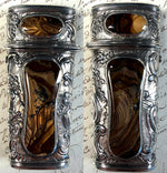RARE 18th Century Antique French Vest Nécessaire, Etui Fine Sardonyx Agate, Silver, Complete with Original Tools