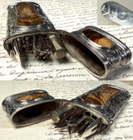 RARE 18th Century Antique French Vest Nécessaire, Etui Fine Sardonyx Agate, Silver, Complete with Original Tools