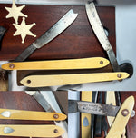 RARE Antique Napoleon Era Palais Royal Military Trousse d'Voyage, Vanity Set, Writer's Set, Razors, 25pc