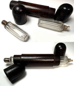Antique French Double Sided Rosewood Travel Case, Nécessaire or Caddy for 2 Perfume Bottles