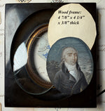Rare Fine c.1795-99 Portrait Miniature, Incoyables Young Man, Luxuriants post French Revolution,