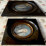 Rare Fine c.1795-99 Portrait Miniature, Incoyables Young Man, Luxuriants post French Revolution,