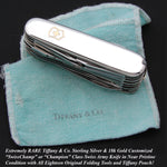 RARE Tiffany & Co. Sterling Silver & 18k Gold Victorinox "SwissChamp" or "Champion" Swiss Army Knife