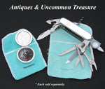 Vint. Tiffany & Co. Sterling Silver "1837 Makers Collection" Compass, Pristine w/ Original Felt Pouch