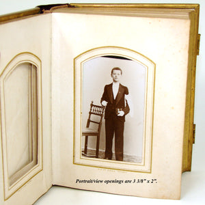Rare Antique Napoleon III Era Marquetry Veneered Carte d’Visite or Photo Album