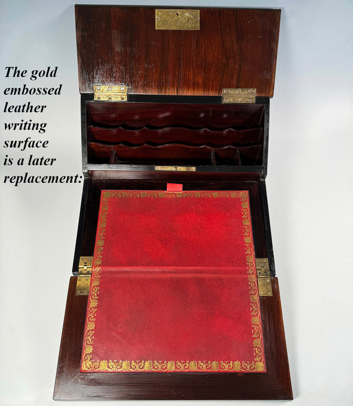 Superb Antique French Napoléon III Writer's Slope, Ecritoire, 1830-50s Boulle Necessaire