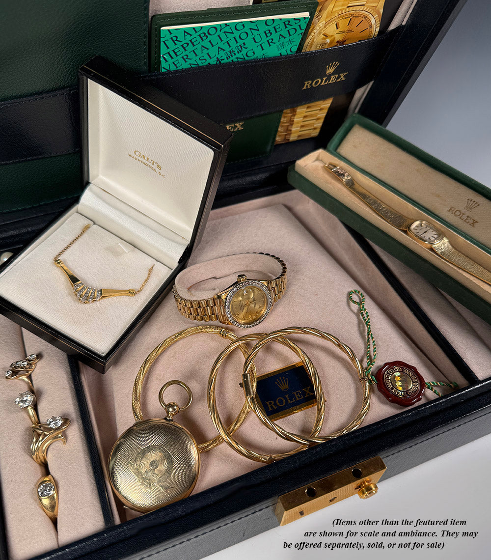 Three Fine Vintage 1980s 14k Gold Bangle Bracelets as a Group of 3, Total 22.61 Grams